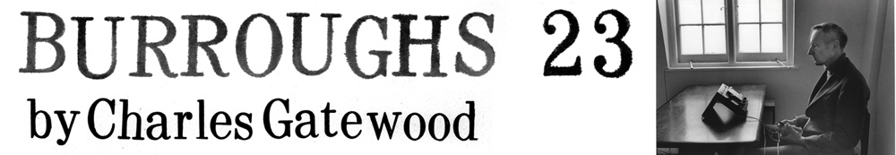 BURROUGHS 23 an Artists Book By Charles Gatewood