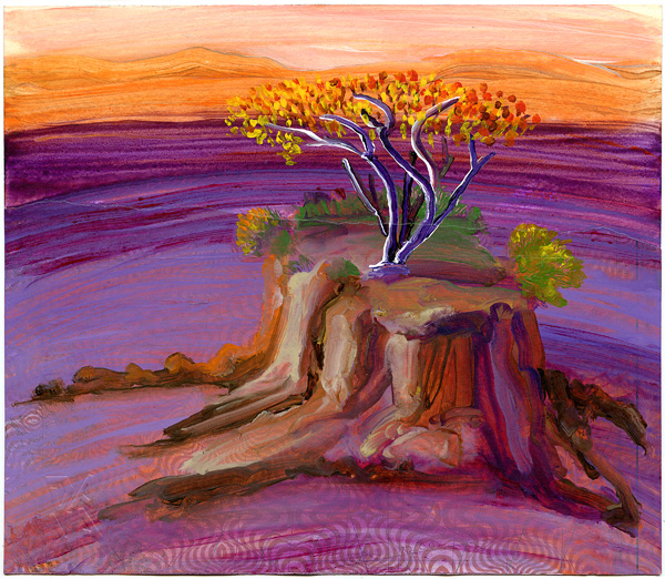 Dana Smith painting titled Sunset Island