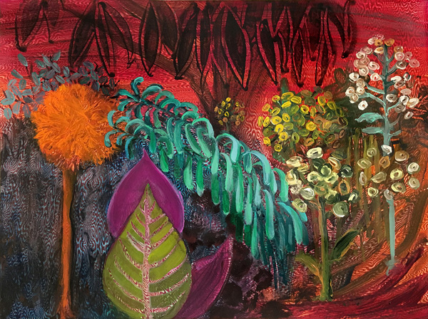 Painting by Dana Smith titled Tree's Garden