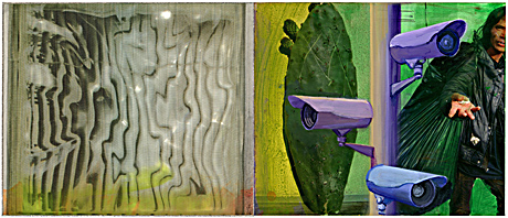 Warning: You Are On Video Surveillance page spread